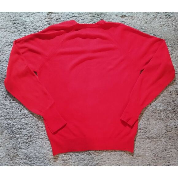 Lord Jeff VTG V Neck Sweater Red Orlon DuPont Mens Large 100% Supersoft EUC - Picture 6 of 6